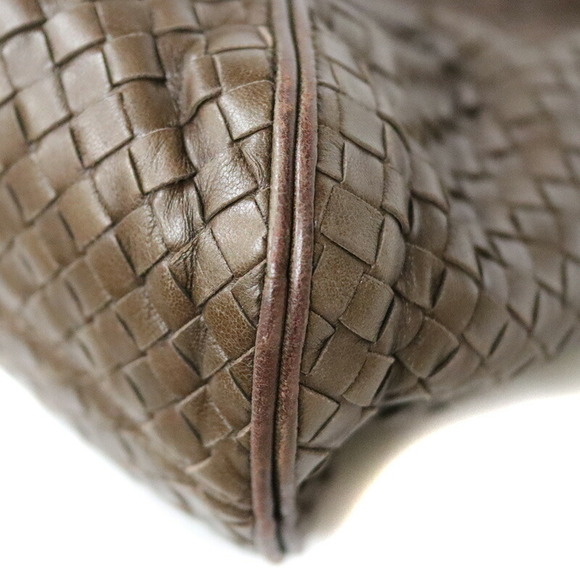 Bottega Veneta One Shoulder Bag Brown Leather Intrecciato - Picture 6 of 9